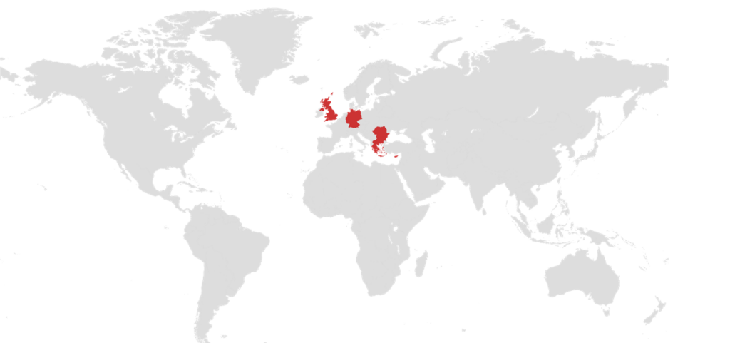 Egnatia Presence Map